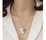 Mother and Daughter Forever Heart Pendant 925 Sterling Silver Necklace for Women