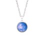 Glow In The Dark Moon Pendant Enchanted Moonstone Necklace Chain Moon Surface Gift For Women and Girls G1