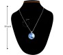 Glow In The Dark Moon Pendant Enchanted Moonstone Necklace Chain Moon Surface Gift For Women and Girls G1