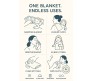 Pure Organic Cotton 6 Layer Muslin Blanket for Newborn Baby is Ultra-Soft Swaddling Towel for Newborns and Toddlers Size 107 x100 cm for 0-3 Years Boy And Girl Cow Multicolor