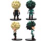 My Hero Academia Action Figure Set of 5 Size 10cm Anime Miniature Toy for Car Dashboard, Decoration, Cake Topper, Office Desk & Study Table Multicolor