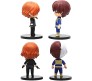 My Hero Academia Action Figure Set of 5 Size 10cm Anime Miniature Toy for Car Dashboard, Decoration, Cake Topper, Office Desk & Study Table Multicolor