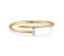 Bracelet Gold Plated Hammer Nail Zircon AD Studded Stainless Steel Hand Bracelet Valentine Special For Women Girls