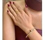 Bracelet Gold Plated Hammer Nail Zircon AD Studded Stainless Steel Hand Bracelet Valentine Special For Women Girls