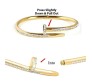 Bracelet Gold Plated Hammer Nail Zircon AD Studded Stainless Steel Hand Bracelet Valentine Special For Women Girls