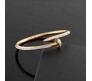 Bracelet Gold Plated Hammer Nail Zircon AD Studded Stainless Steel Hand Bracelet Valentine Special For Women Girls