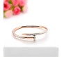 Bracelet Rose Gold Plated Hammer Nail Zircon AD Studded Stainless Steel Hand Bracelet Valentine Special For Women Girls