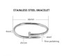 Bracelet Silver Plated Hammer Nail Zircon AD Studded Stainless Steel Hand Bracelet Valentine Special For Women Girls