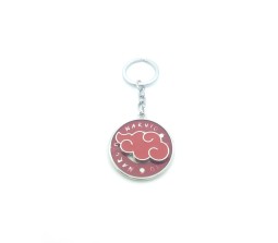Anime Naruto Inspired Akatsuki Red Cloud Rotating  Metal Keychain Key Chain for Car Bikes Key Ring