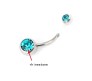 Double Stone Belly Button Ring Combo Set of 15 Stainless Steel Navel Piercing Jewelry for Women and Girls