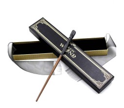 Harry Potter Neville Longbottom Magic Wand With Box Premium Polyresin Metal Core Collectible With Card and Ticket Cum Cosplay Accessory