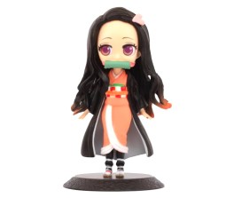 Anime Demon Slayer Nezuko Kamado Kimetsu No Yaiba Action Figure Height 15 cm for Car Dashboard, Decoration, Cake, Office Desk & Study Table Toy Multicolor