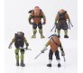 Set of 4 Teenage Mutant Ninja Turtles Action Figures 12 cm Mike Raph Leo Don Figures Toy Multicolor