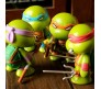 Set of 4 Teenage Mutant Ninja Turtles Action Figures 7 cm Mike Raph Leo Don Figures Toy Multicolor