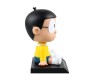 Nobita Doraemon Bobble Head for Car Dashboard with Mobile Holder Action Figure Toys Collectible Bobble Showpiece For Office Desk Table Top Toy For Kids and Adults Multicolor