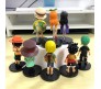 Anime Set of 8 One Piece Figures 7-8 cm for Car Dashboard, Cake Decoration, Office Desk and Study Table Multicolor