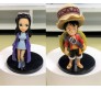 Anime Set of 8 One Piece Figures 7-8 cm for Car Dashboard, Cake Decoration, Office Desk and Study Table Multicolor