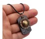 One Piece Luffy Skeleton Dog Tag with Straw Hat Inspired Pendant Necklace Jewellery