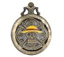 Anime One Piece Luffy Skull Pocket Watch Antique Vintage Classic Retro Metal Keychain Key Chain for Car Bikes Key Ring