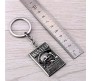 Anime One Piece Wanted Metal Keychain Key Chain for Car Bikes Key Ring