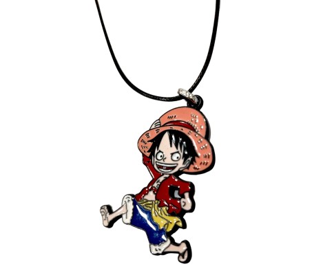 Anime One Piece Luffy Silver Inspired Pendant Necklace Fashion Jewellery Accessory for Men and Women
