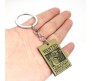 Anime One Piece Marshall D Teach Wanted Metal Bronze Keychain Key Chain for Car Bikes Key Ring