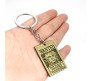 Anime One Piece Shanks Wanted Metal Bronze Keychain Key Chain for Car Bikes Key Ring