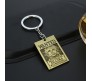 Anime One Piece Shanks Wanted Metal Bronze Keychain Key Chain for Car Bikes Key Ring