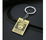 Anime One Piece Roronoa Zoro Wanted Metal Bronze Keychain Key Chain for Car Bikes Key Ring