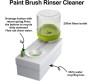 Paint Brush Cleaner & Rinser - Fresh Water Cycle, Dispenser & Drain Button - Acrylic, Watercolor, Oil Paints - Cleaning Tool for Kids & Adults (Paint Station Water, Brush Cleaner Set)