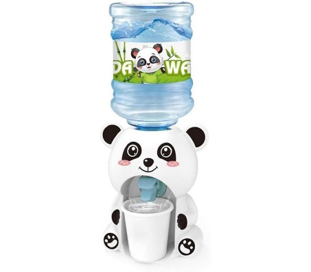 Mini Cartoon Panda Water Dispenser for Kids Plastic Water Dispenser Cute Simulation Cartoon Kitchen Toy for Children Home Kitchen 200ml