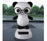 Lucky Panda Bobble Head Solar for Car Dashboard Action Figure Toys Collectible Bobblehead Showpiece For Office Desk Table Top Toy For Kids and Adults Multicolor