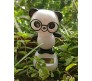 Lucky Panda Bobble Head Solar for Car Dashboard Action Figure Toys Collectible Bobblehead Showpiece For Office Desk Table Top Toy For Kids and Adults Multicolor