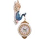 Peacock Wall Hanging Clock Dual Double Sided for Living Room Hall - Elegant Peacock Design, Battery Powered, Perfect Home Decor