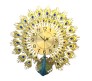 Big Size 60cm Peacock Wall Clock - Luxury Modern European 3D Decorative Peacock Design for Living Room