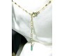 Butterfly Rhinestone Crystal Studded Pendant Gold Plated Necklace With Chain Fashion Jewellery Stylish For Women And Girls