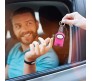 Among Us Action Figure Plastic Rubber Keychain Key Chain for Car Bikes Key Ring Pink