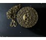 Aztec Coin Pirates Jack Captain Sparrow of Caribbean Human Skull Bronze Pendant with Necklace Jewelry Accessory Cosplay for Men and Women
