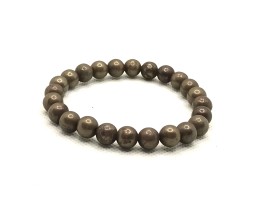 8mm Beads Pyrite Bracelet With High Energy Attract Money Attraction Magnet Prosperity Growth And Power Wealth Gemstone Healing Meditation Crystal Bracelet For Men and Women