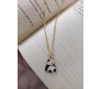 Relaxing Panda Charm Pendant Locket Necklace with Chain | Charms Gold Plated Jewellery For Girls and Women