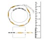 Stainless Steel Long 55cm Rice Gold Silver plated Necklace Chain 3mm Hip Hop Chains for Men Stylish Boys Women Girls