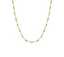 Stainless Steel Long 55cm Rice Gold plated Necklace Chain 3mm Hip Hop Chains for Men Stylish Boys Women Girls