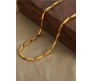 Stainless Steel Long 55cm Rice Gold plated Necklace Chain 3mm Hip Hop Chains for Men Stylish Boys Women Girls