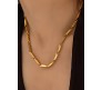 Stainless Steel Long 55cm Rice Gold plated Necklace Chain 3mm Hip Hop Chains for Men Stylish Boys Women Girls