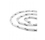Stainless Steel Long 55cm Rice Silver plated Necklace Chain 3mm Hip Hop Chains for Men Stylish Boys Women Girls