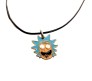 Rick And Morty Rick Face Inspired Pendant Necklace Fashion Jewellery Accessory for Men and Women