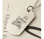 Riverdale Jughead Jones Wuz Here Military Dog Tag Pendant Necklace Inspired Jewellery For Men Women and Girls Silver