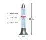  20 inch Aqua Bubble Lava Lamp Artificial Aquarium with Fish Rocket Lamp Shape Multi Color Changing Light for Home Decoration Bedroom Living Room