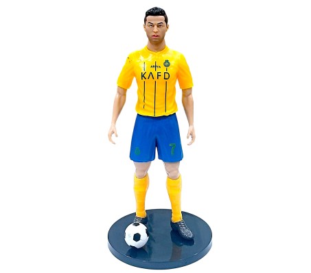 20cm Ronaldo Action Figure Sports Cristiano  Football Collectible for Fans Figurine Statue for Office Desk & Study Table Multicolour