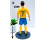 20cm Ronaldo Action Figure Sports Cristiano  Football Collectible for Fans Figurine Statue for Office Desk & Study Table Multicolour